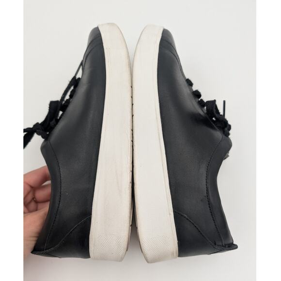 Fit Flop Rally Leather Sneaker Shoes Women's X22-001 Black/White Size US8 EU39 - Picture 9 of 13